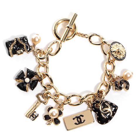 chanel gold charm bracelet